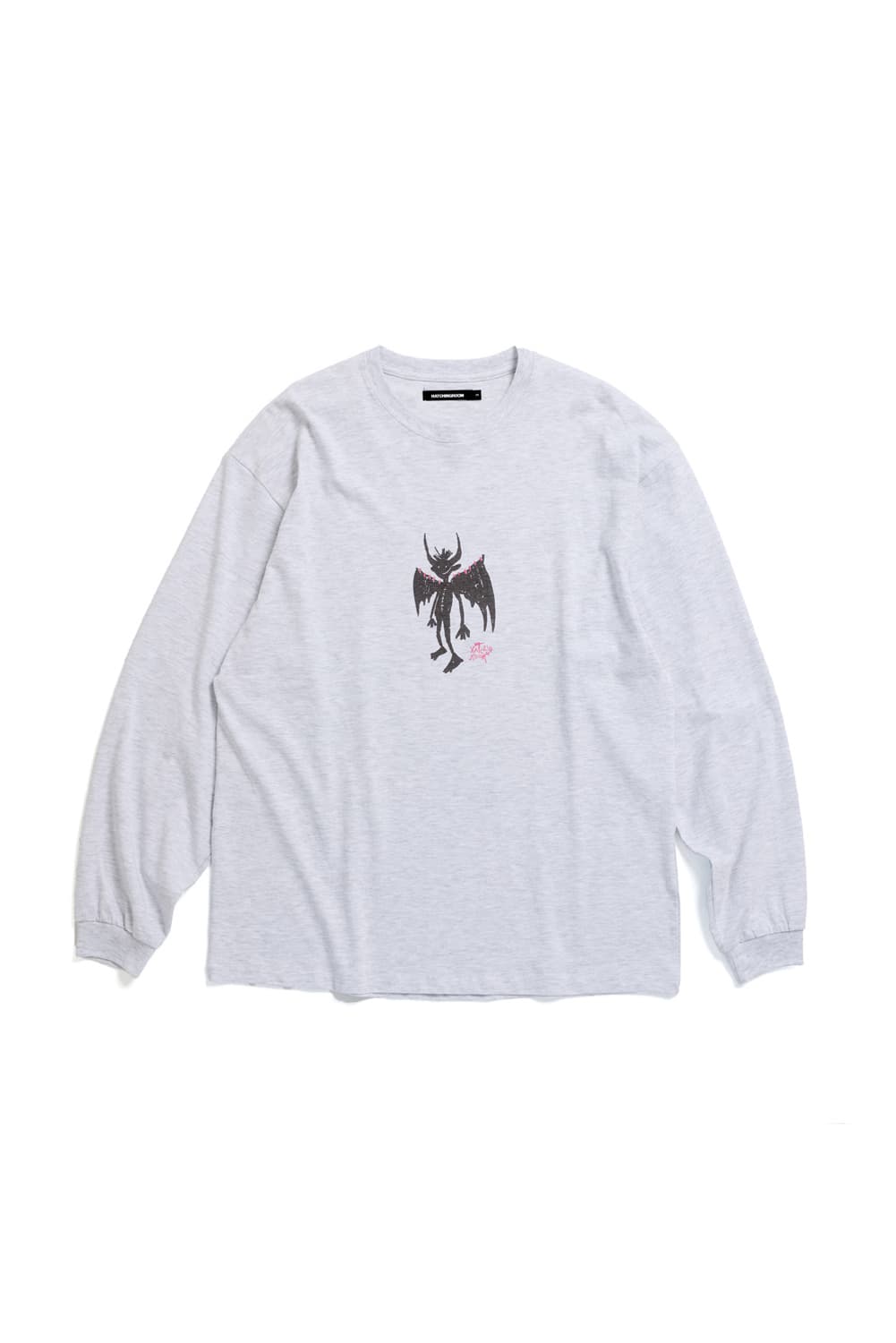 해칭룸 롱슬리브 Devil Tee 1% M.Grey, 4(L) 사이즈 상품이미지1