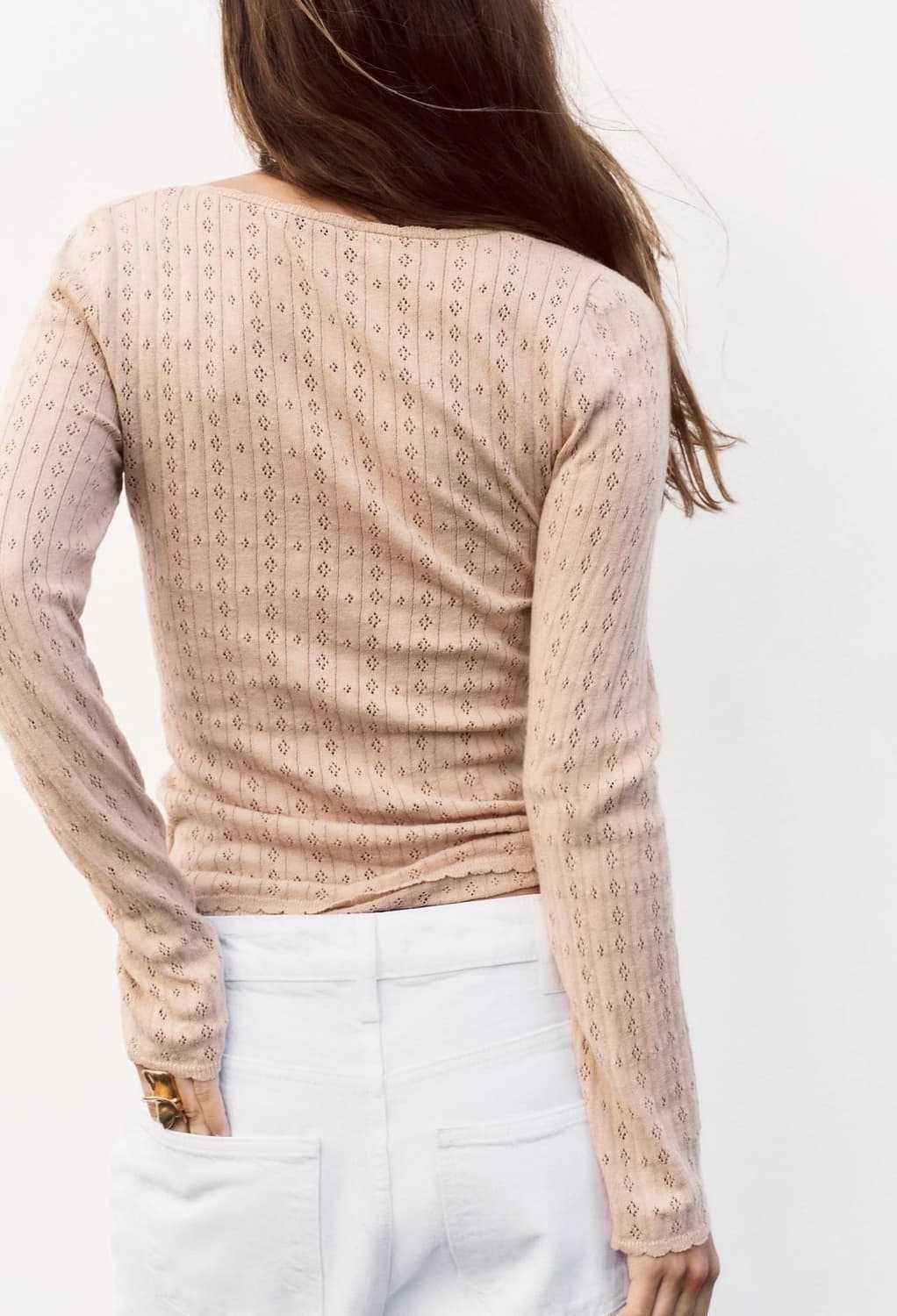 ZARA 자라 아일렛 포인텔 티셔츠, 자라 아일렛 티셔츠 상품이미지3