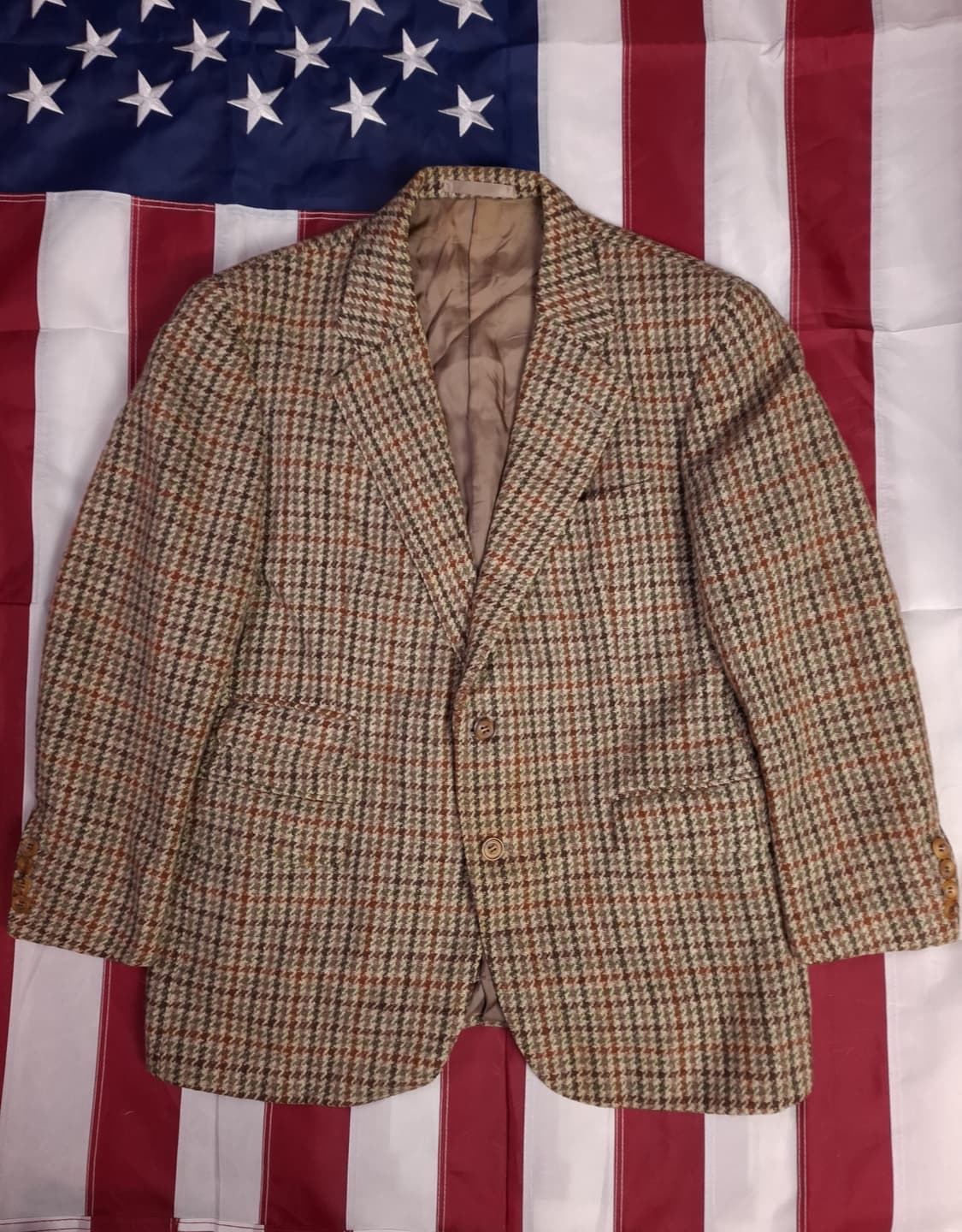 80's 영국제조 해리스트위드 울 블레이져 상품이미지1