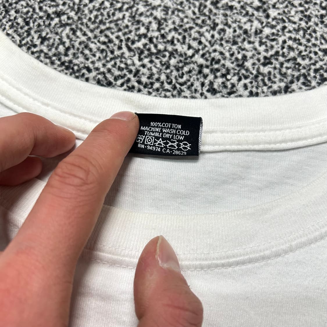 스투시(stussy)스펠 로고 화이트 반팔티 상품이미지6