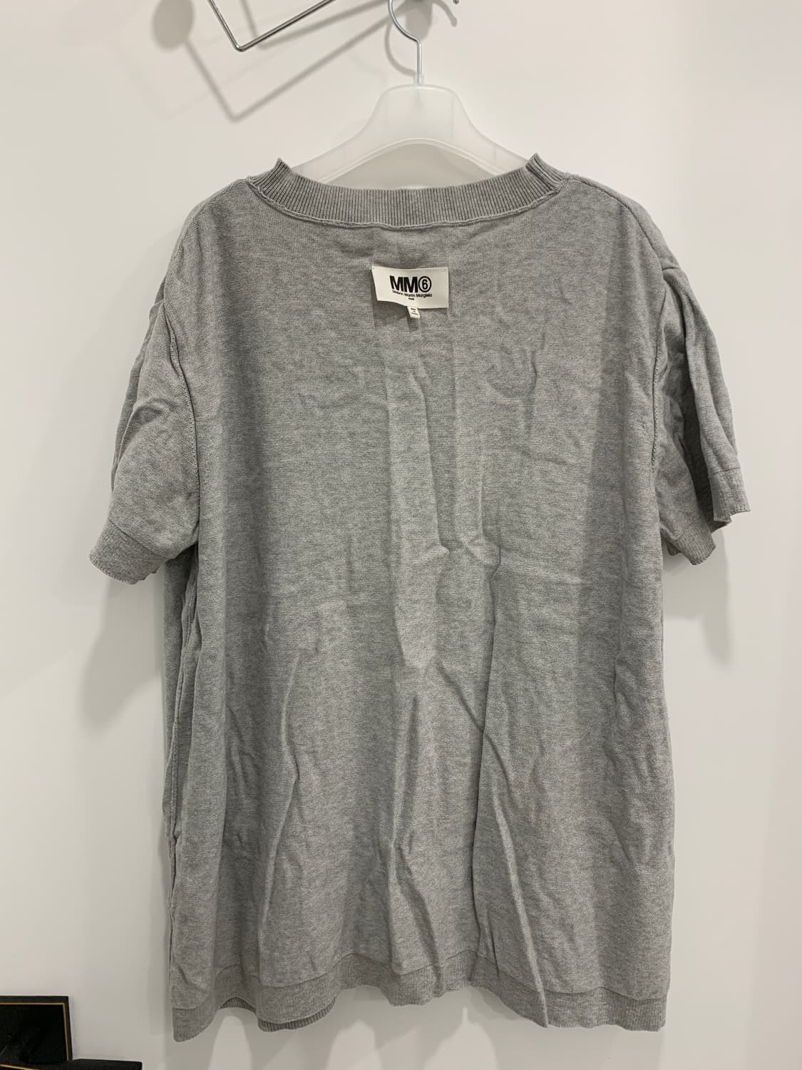 [MM6] 마르지엘라 파이핑 반팔 니트 (리버시블O) 상품이미지6