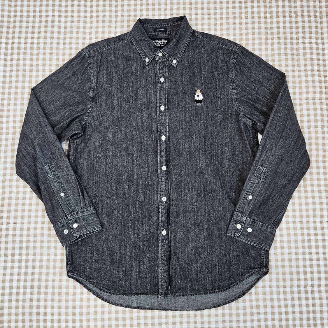 후아유 데님 셔츠 남방 남자100 상품이미지1