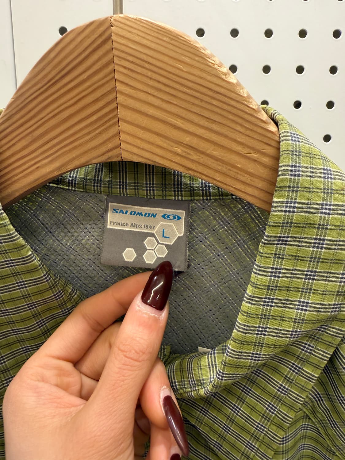 살로몬 빈티지 바람막이 체크 셔츠 U1572 상품이미지5