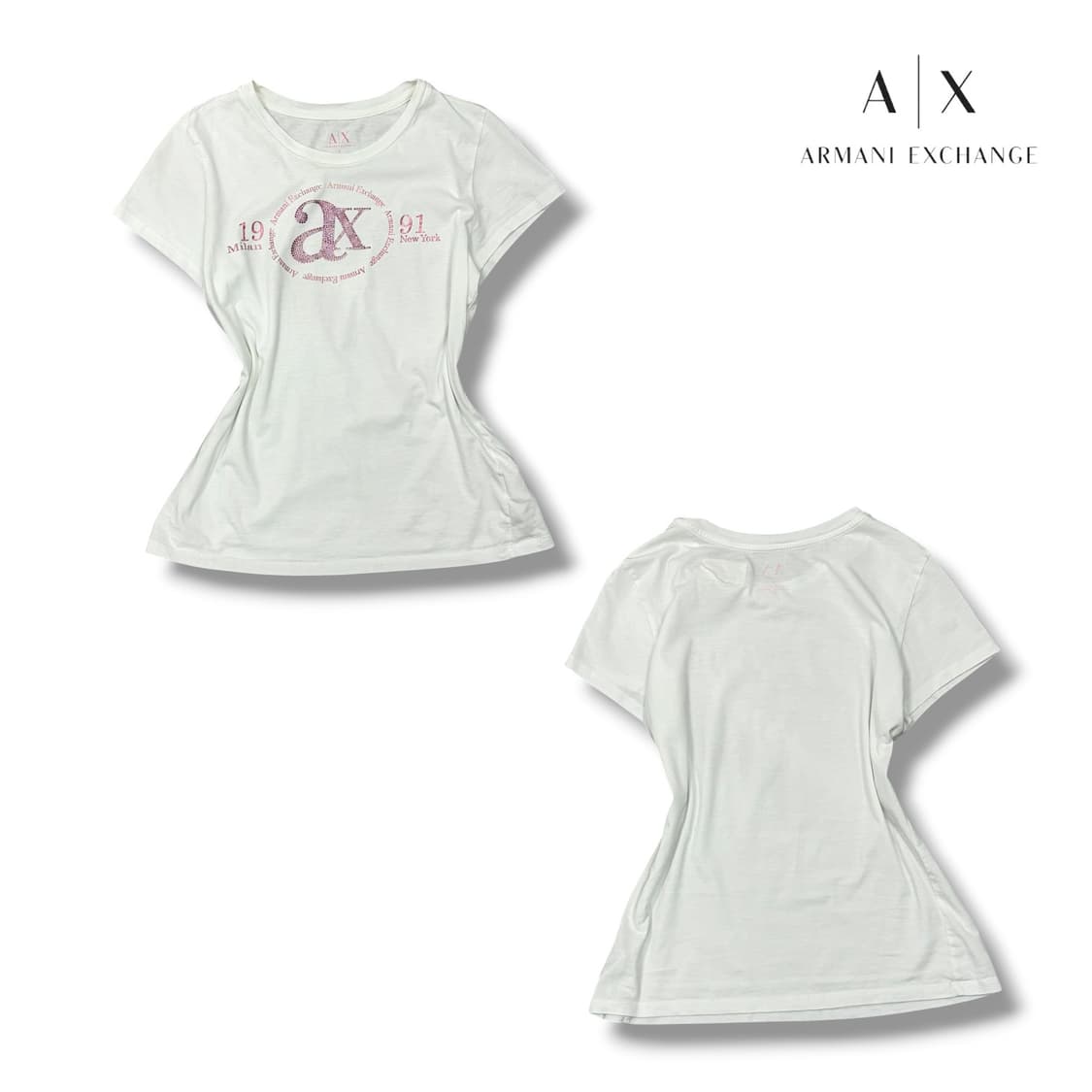 아르마니 익스체인지 큐빅 반팔티 상품이미지2
