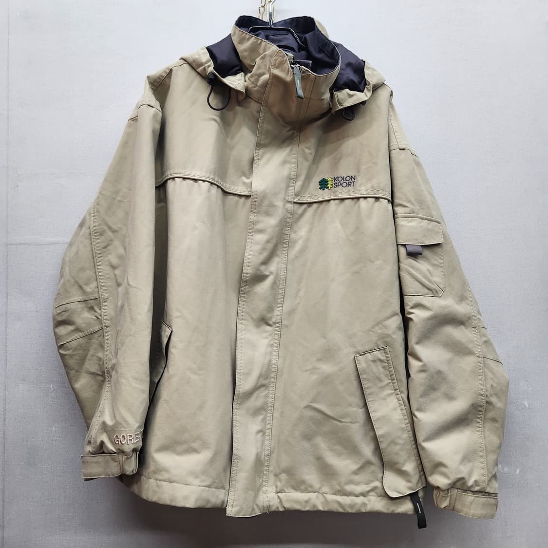 코오롱스포츠 고어텍스 후드 바람막이 스트링 자켓 100(L) 상품이미지1