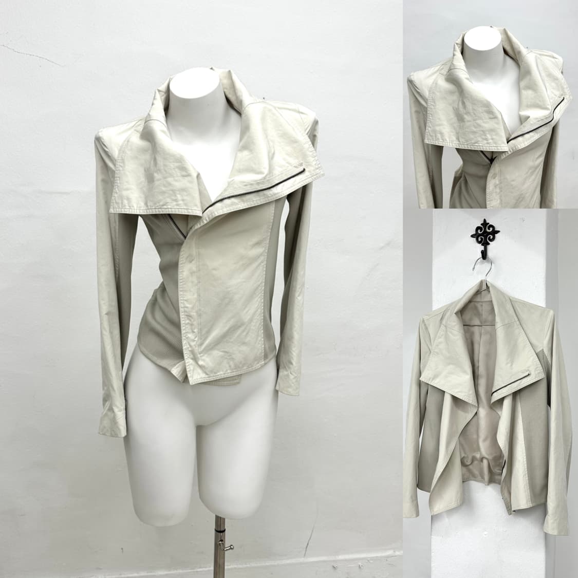 ivory nylon drape jacket 상품이미지1