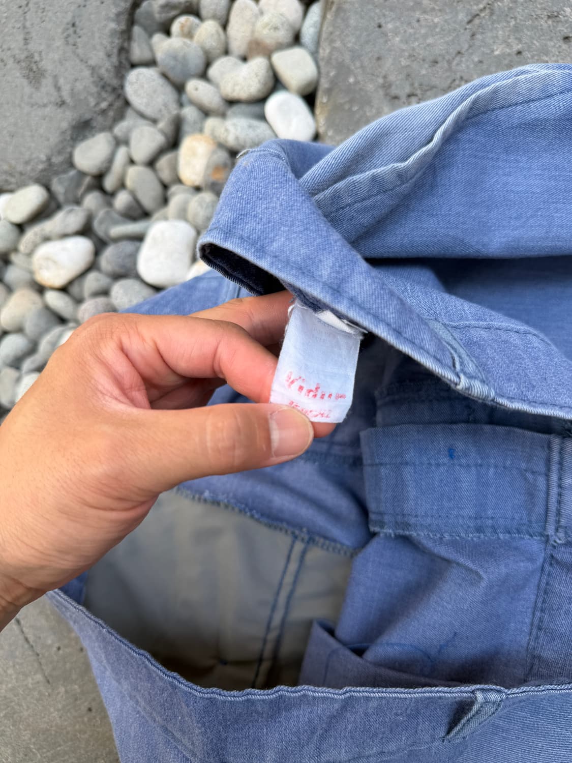 60s FRENCH KIDUR FADED CHAMBRAY 프렌치워크팬츠 상품이미지7