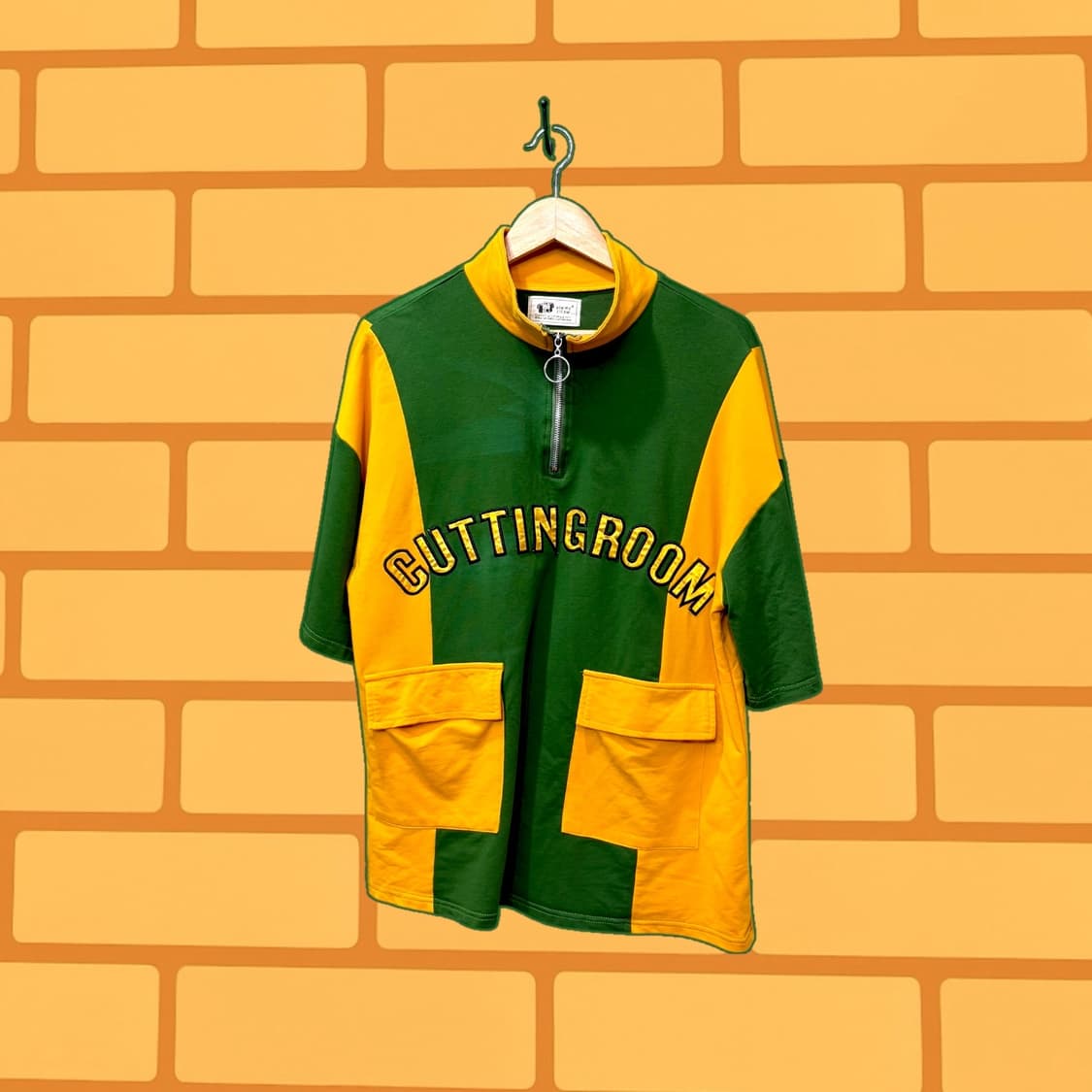 재팬 빈티지 코튼 집업 반팔티 상품이미지2