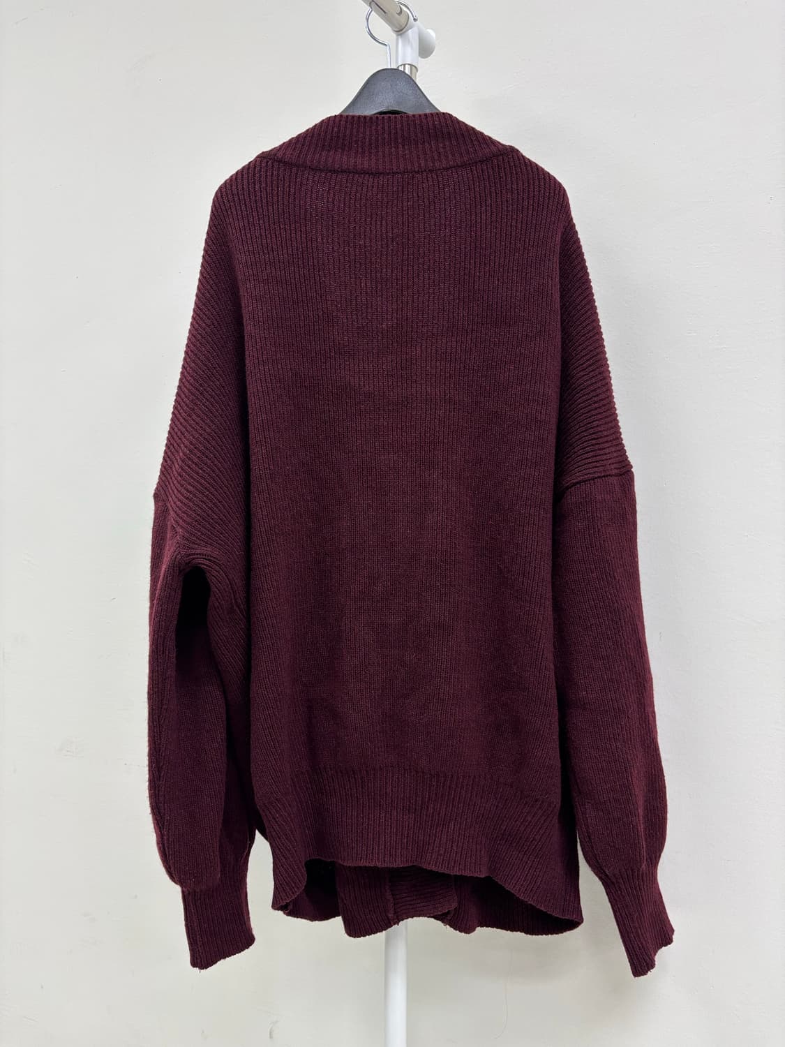 빈티지 버건디 가디건 상품이미지8