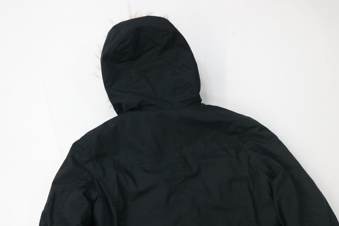 스미스 아메리칸 빈티지 리얼 라쿤 퍼 블랙 밀리터리 파카  상품이미지7