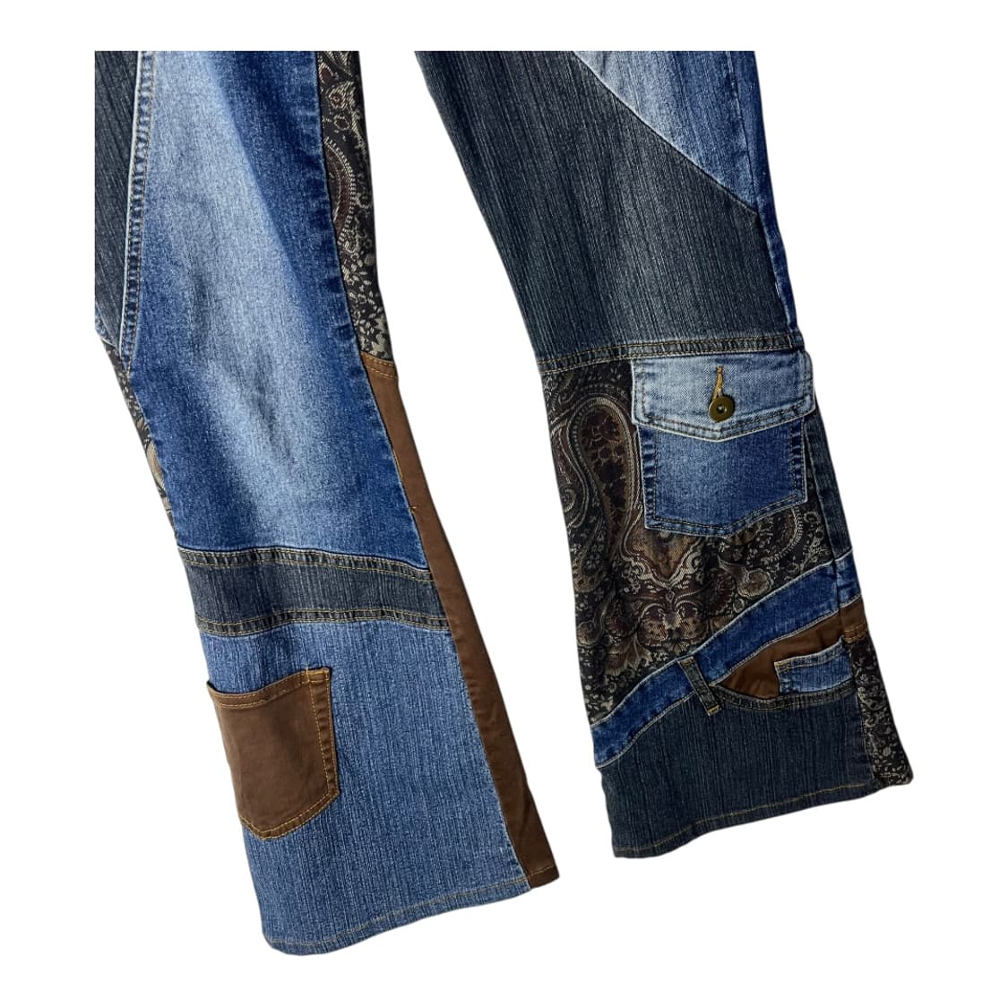 [JPN] 재팬 빈티지 리워크 판넬 부츠컷 데님팬츠 상품이미지4