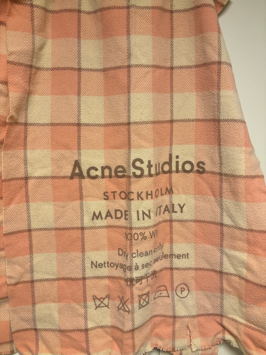 아크네 스튜디오 체크 울 스카프 상품이미지2