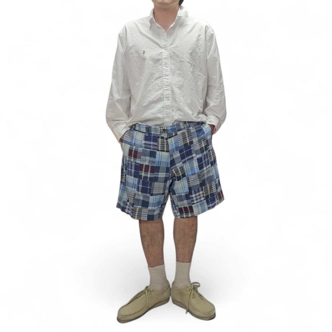 폴로 랄프로렌 패치워크 마드라스 쇼츠 반바지 40 M0250 상품이미지2