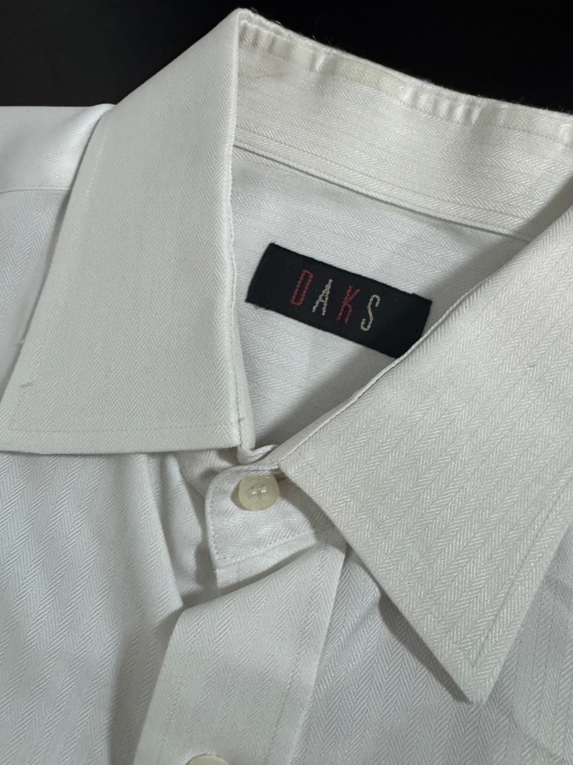 닥스 daks 정장 스트라이프 화이트 긴팔 셔츠 L 상품이미지5