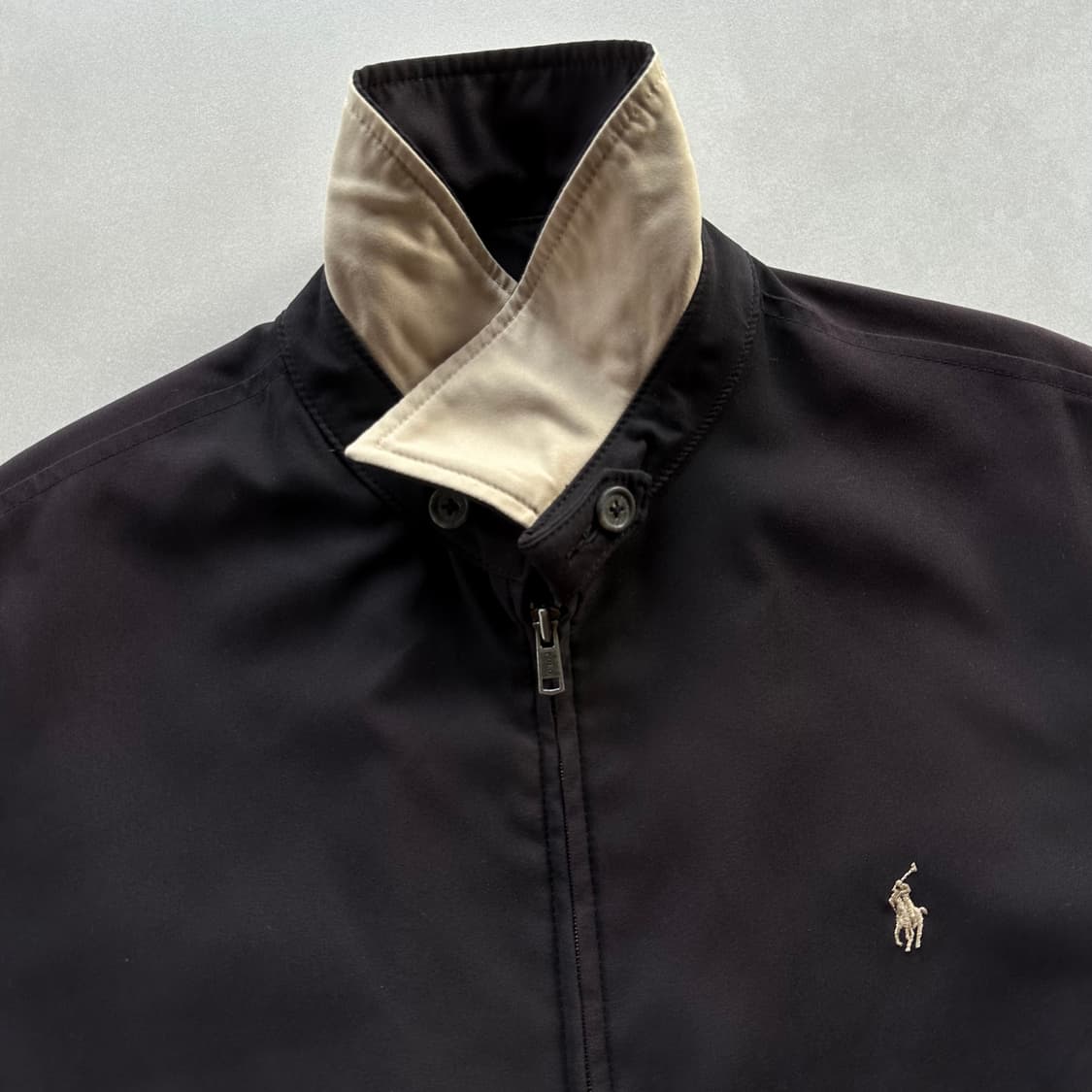 [M-L]폴로 랄프로렌 체크 라이닝 바이스윙 블루종 자켓 상품이미지10