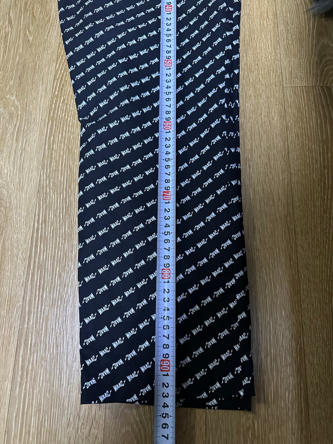 WAAC 로고 패턴 바지 블랙 상품이미지7