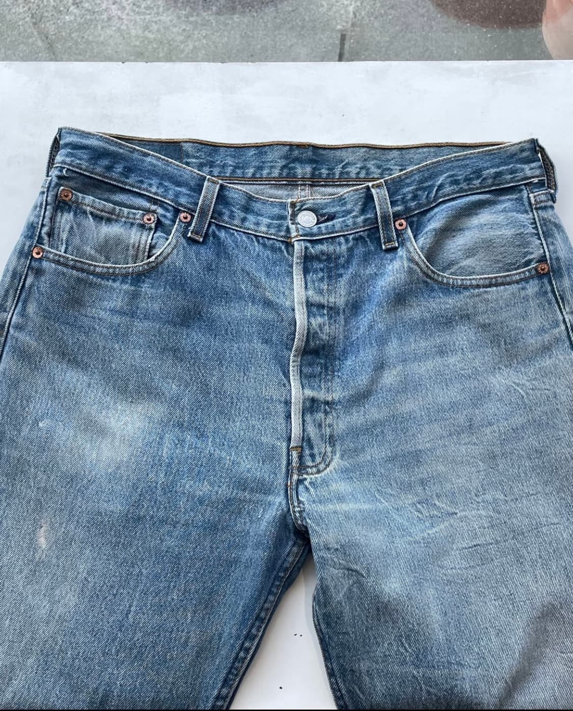 90s USA Levi's 501xx (555 Factory) 35x36 상품이미지9