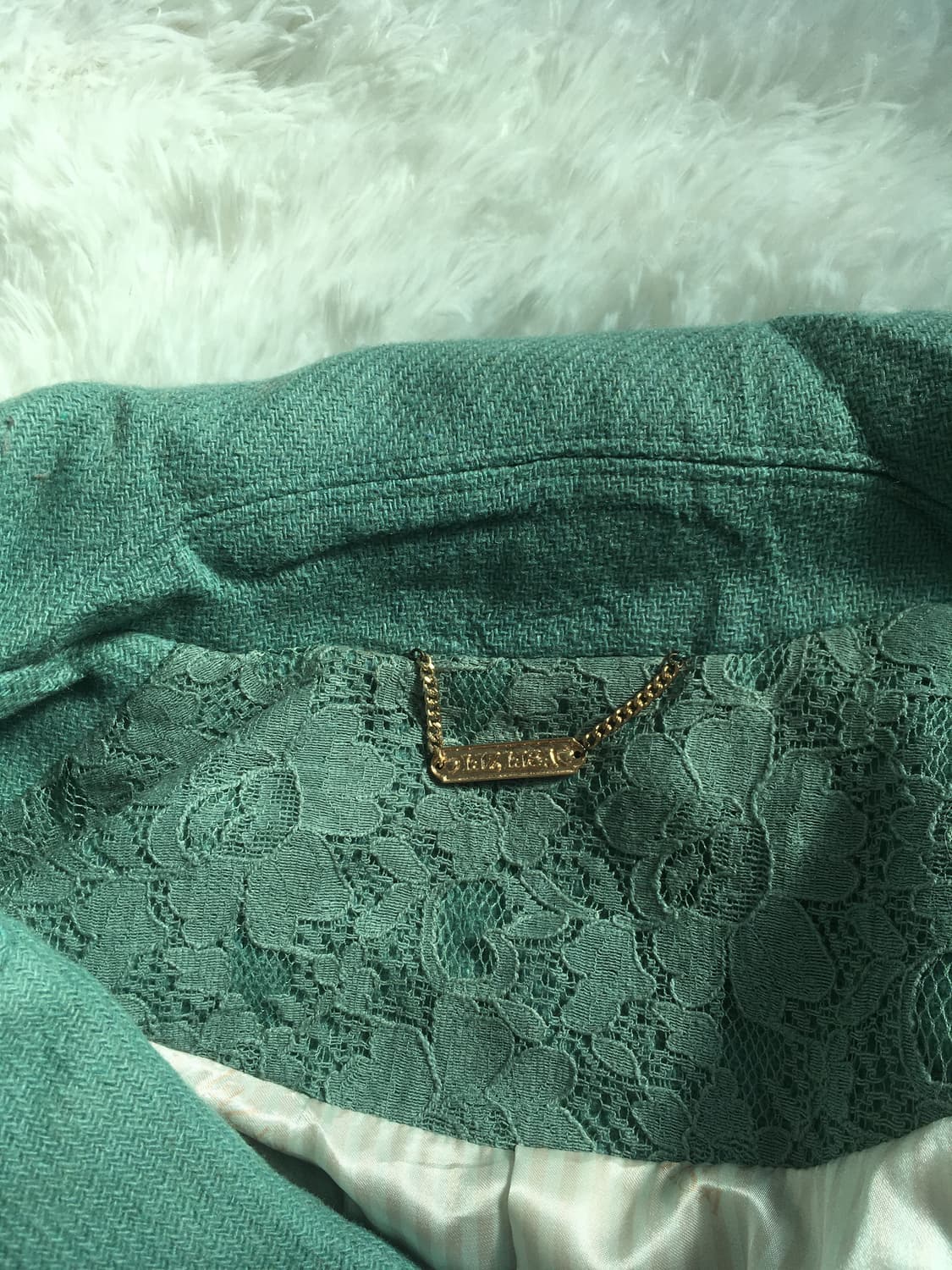 리즈리사 Lizlisa mint lace pocket long coat 상품이미지2