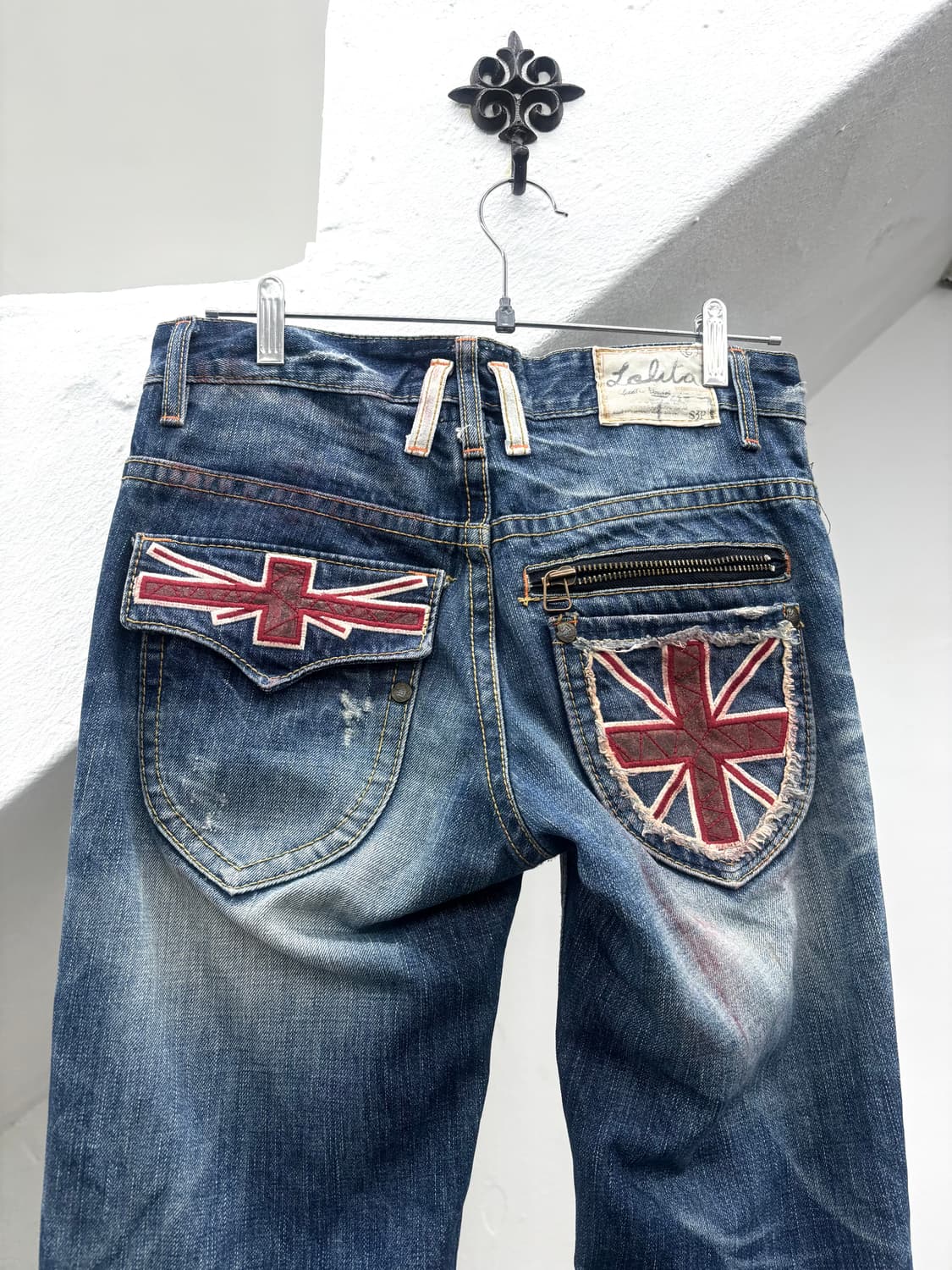Lolita jeans union jack patched denim  상품이미지5
