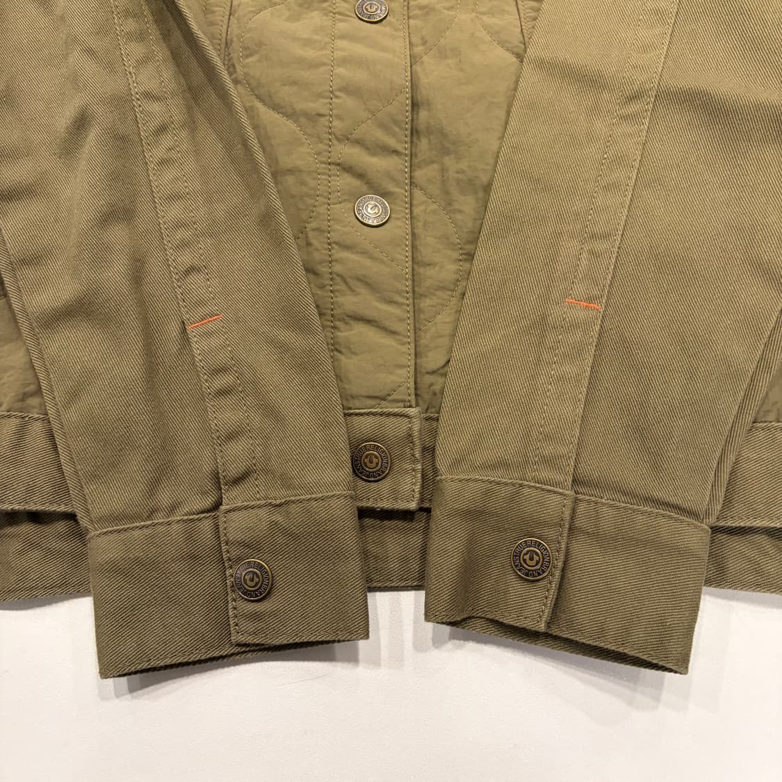 [100] TRUE RELIGION 트루릴리젼 카키색 퀼팅 자켓 B258 상품이미지6