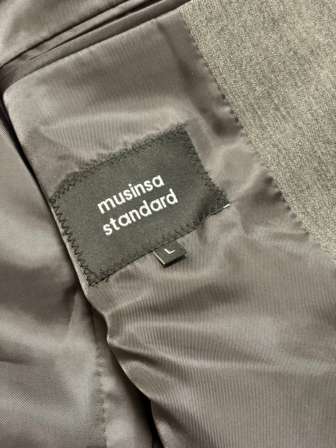 무신사 스탠다드 릴렉스드 베이식 블레이저 [미디엄 그레이] 상품이미지3