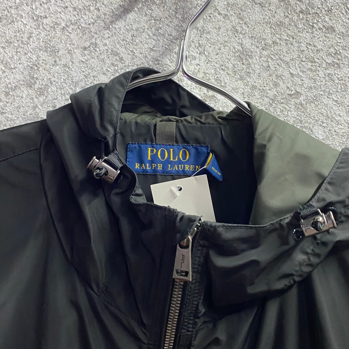 폴로 랄프로렌 포니로고 블랙 후드 바람막이 폴리 자켓 B4037 상품이미지3