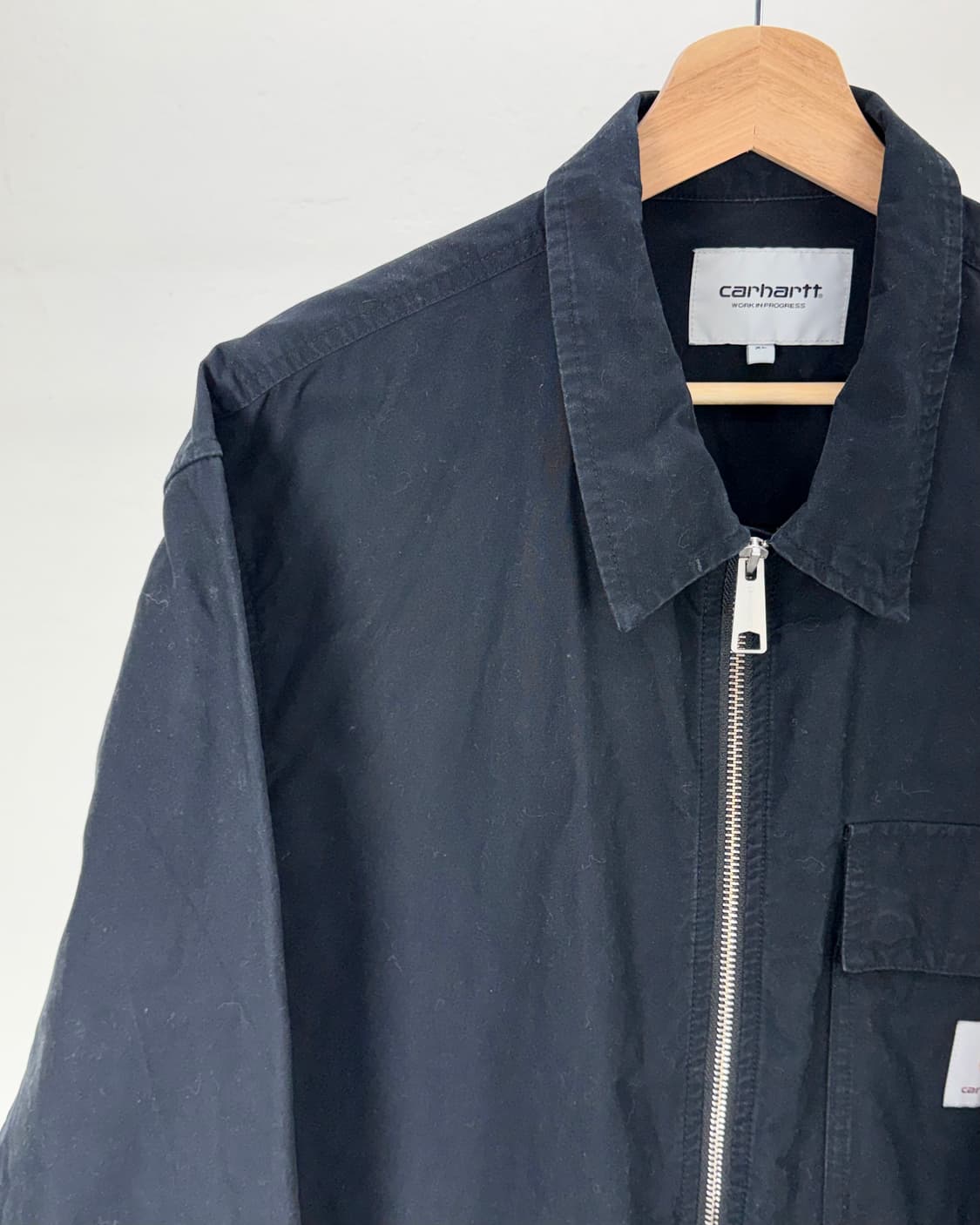 칼하트 wip 블랙 랜더 코튼 셔츠 자켓 상품이미지2