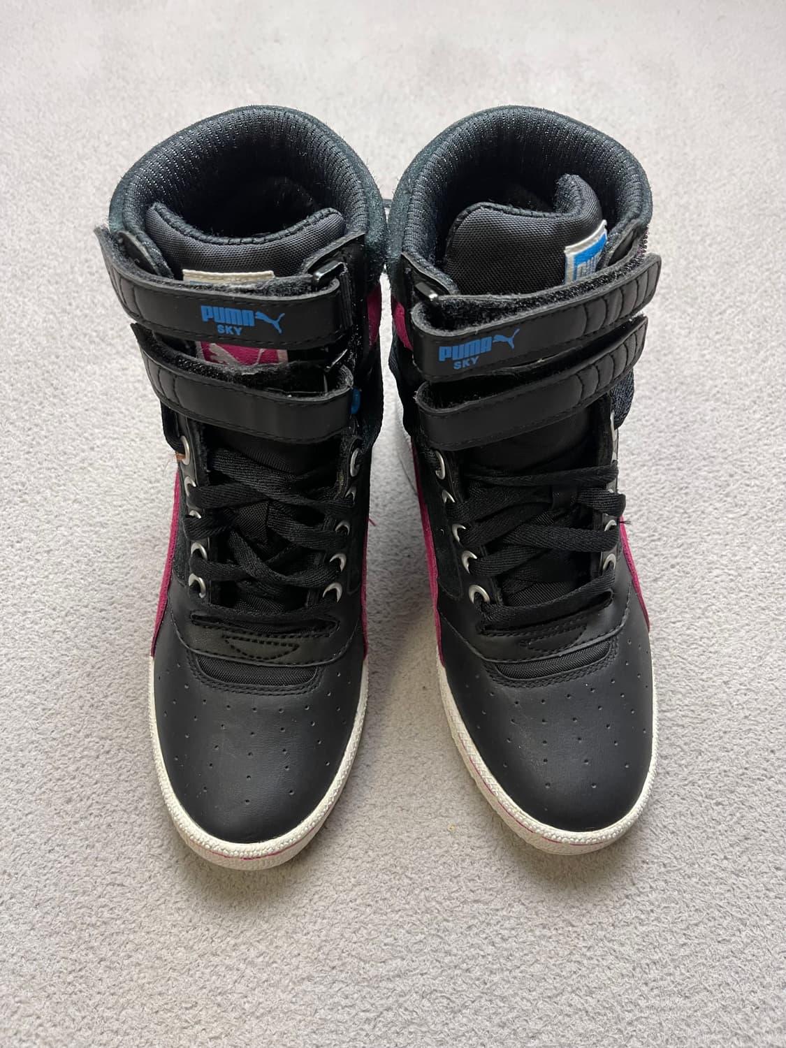 [220] PUMA 푸마 하이탑 스니커즈 블랙 핑크 상품이미지3