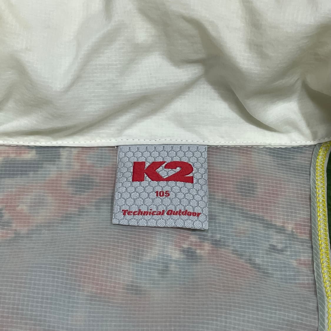 K2 그린배색 경량 바람막이 자켓 점퍼 남성105 상품이미지3