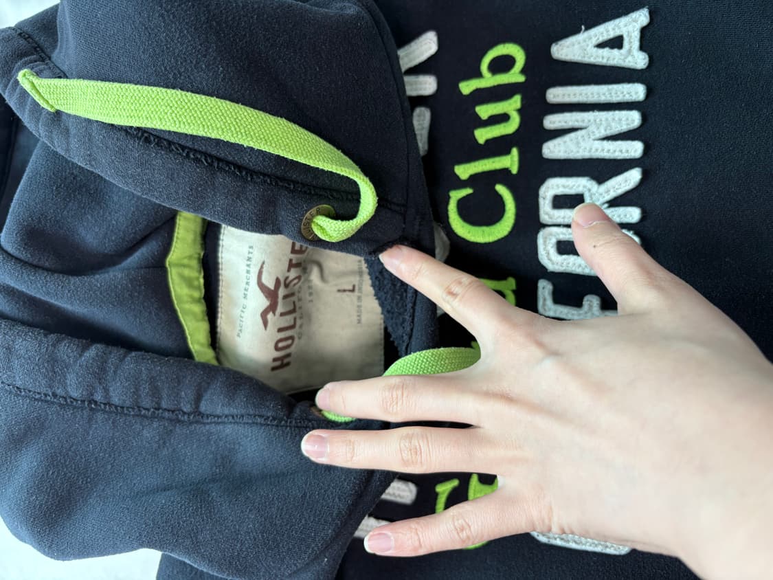 홀리스터 후드티 네이비 L 사이즈 상품이미지2