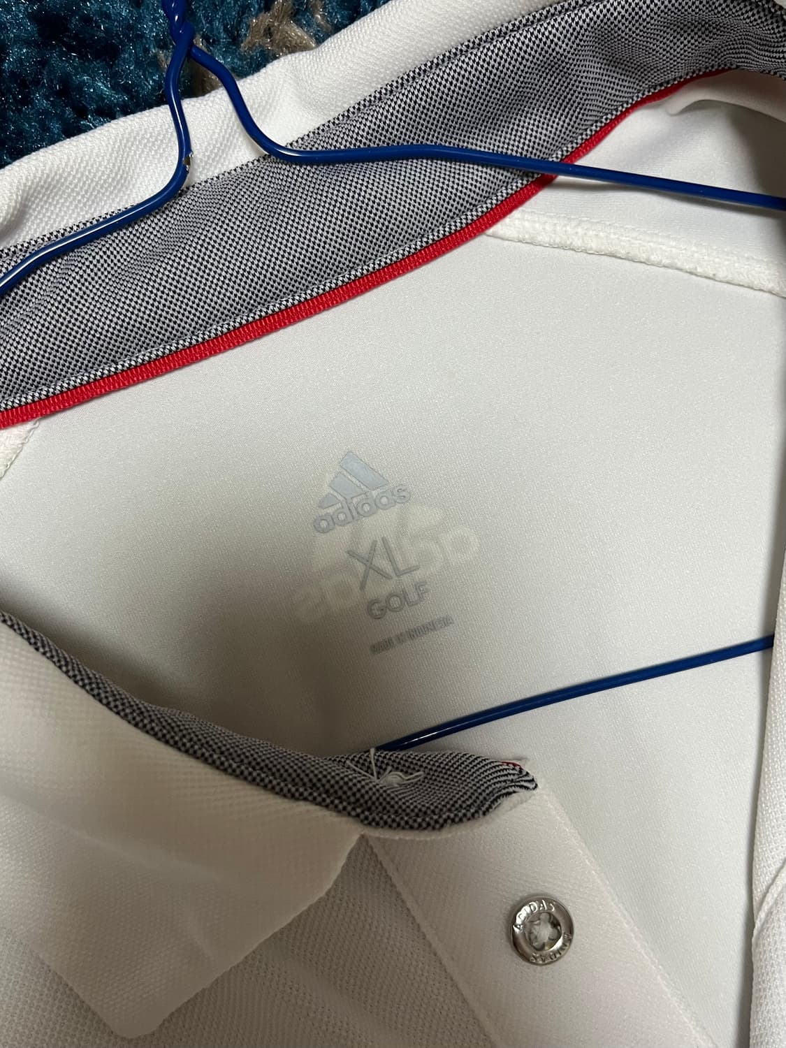 아디다스 골프 흰색 반팔 상품이미지2