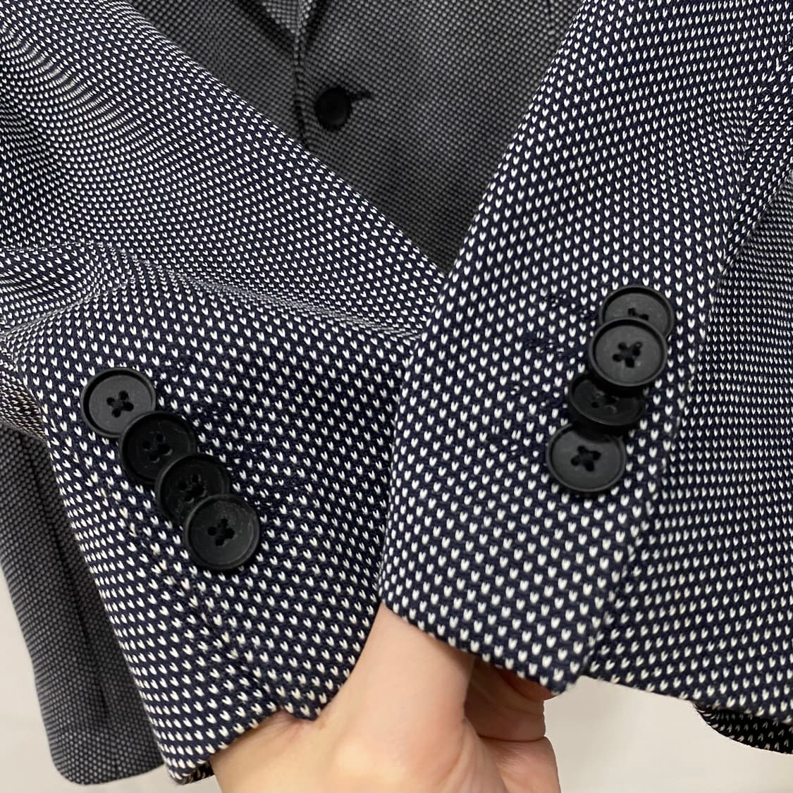 휴고보스 패턴 싱글 블레이저 매장판 상품이미지6