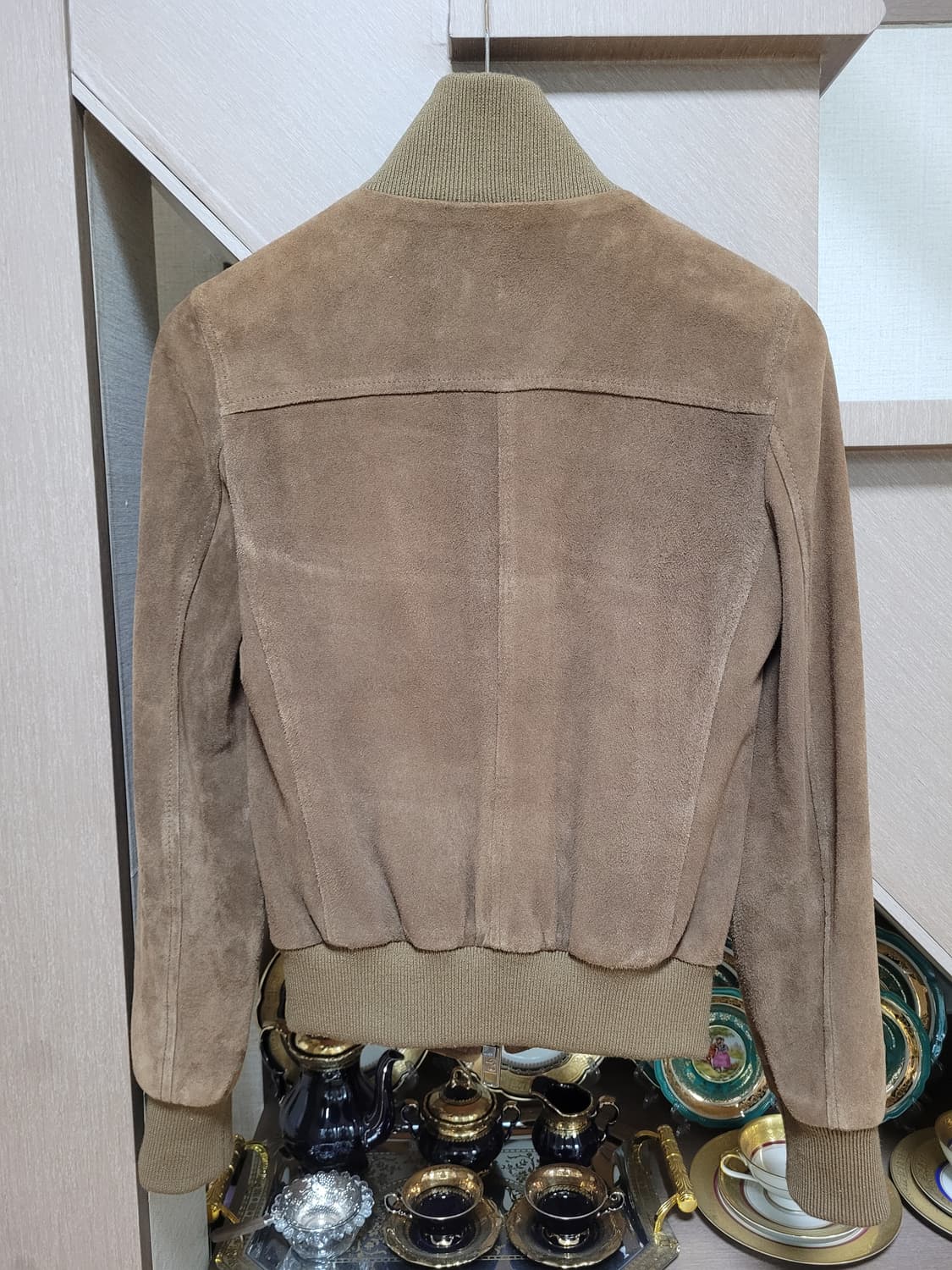 정품 돌체앤가바나 스웨이드 블루종 자켓 상품이미지2