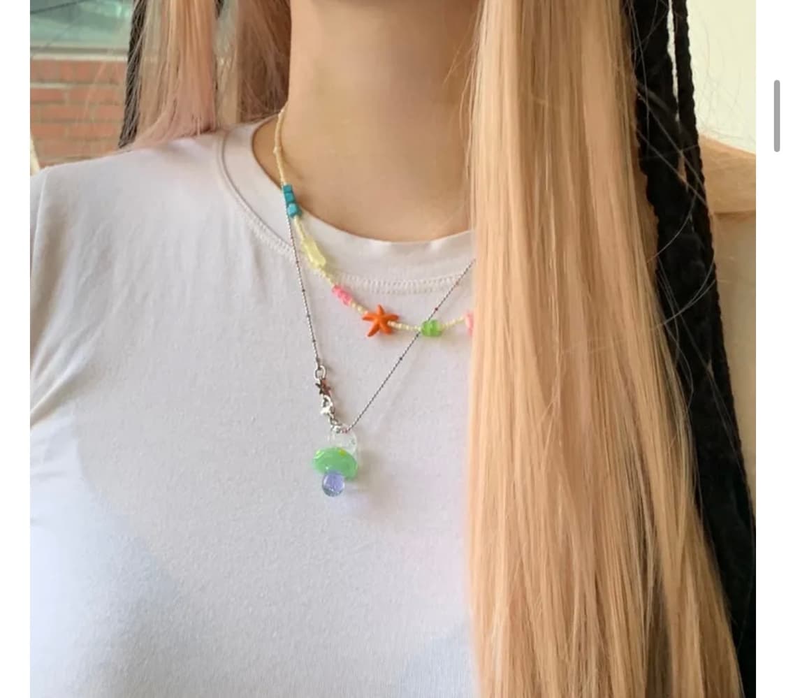 머쉬룸 목걸이 - 그린 상품이미지2