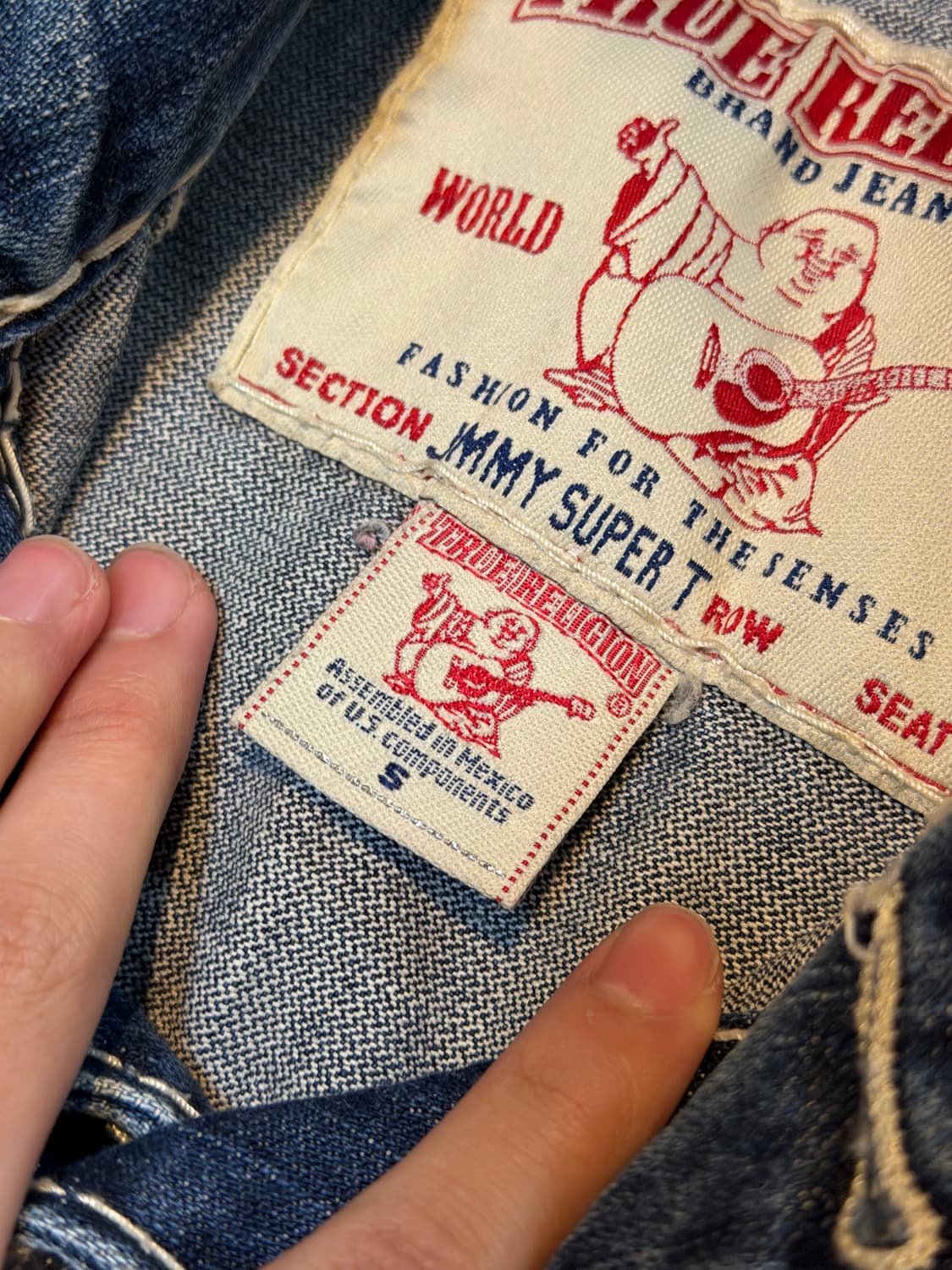 트루릴리전 지미슈퍼티 스티치 데님자켓 청자켓 상품이미지4