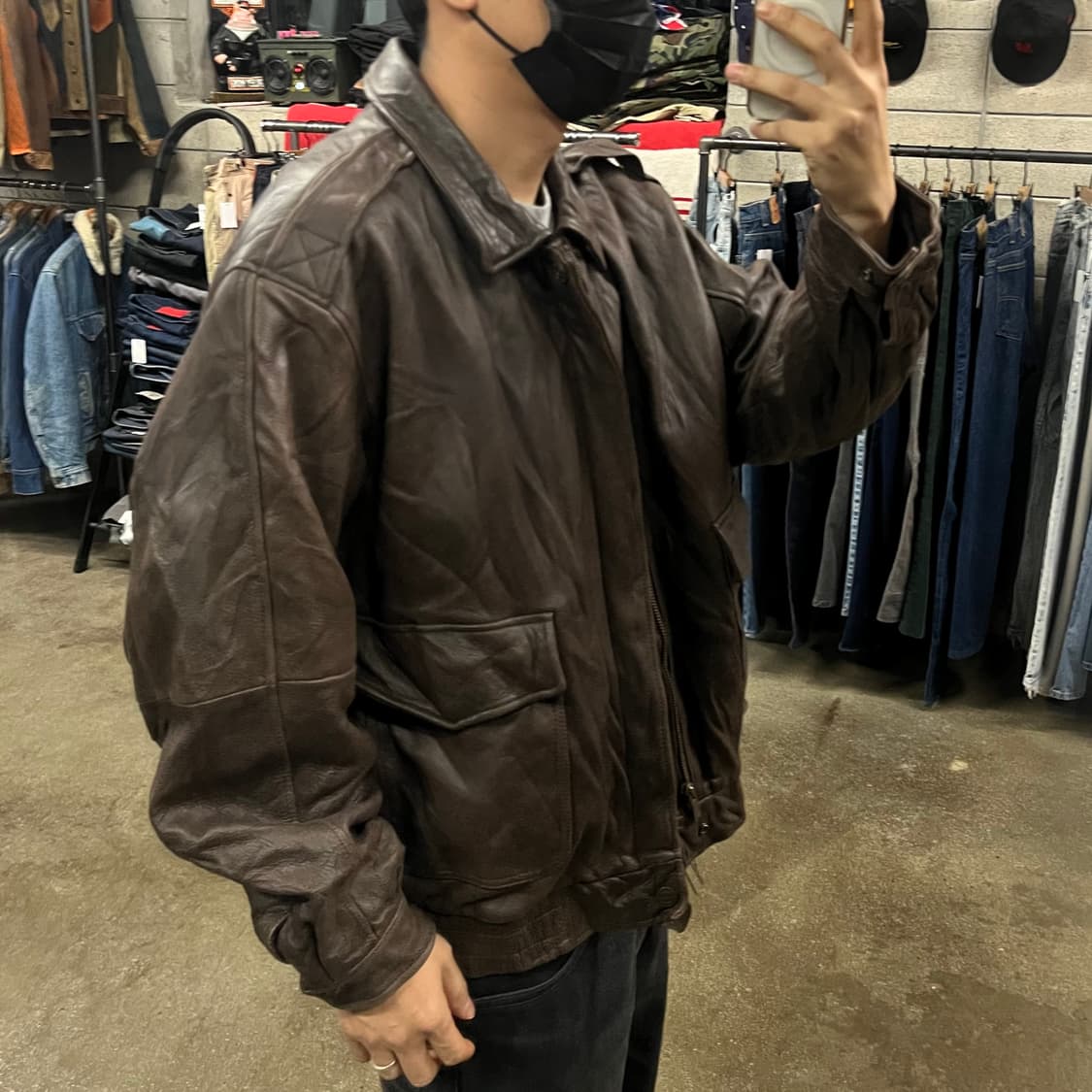 윌슨 레더 A-2 레더 자켓 (110) 상품이미지8