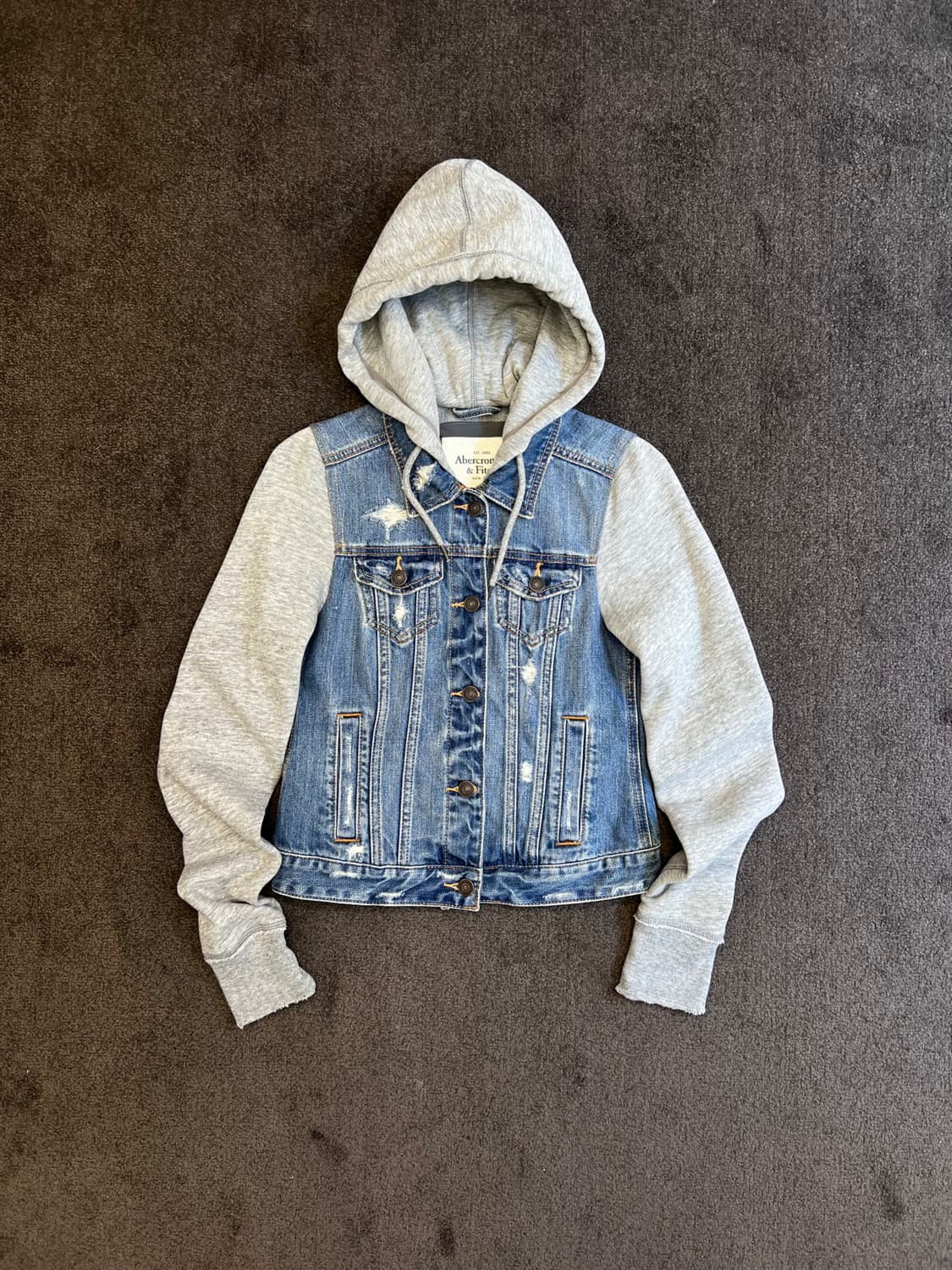 아베크롬비 데님 후드 자켓 S 상품이미지1