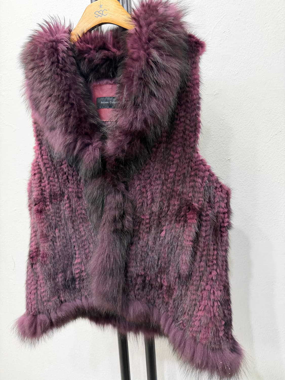 정품) Anivee Collection 밍크 퍼 베스트 L 상품이미지3