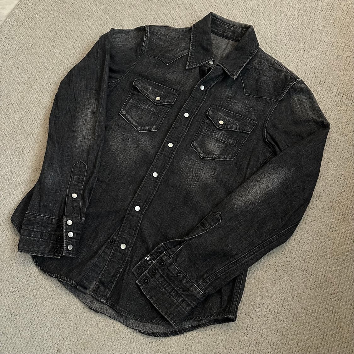 넘버나인 07AW 웨스턴 데님 셔츠 상품이미지2