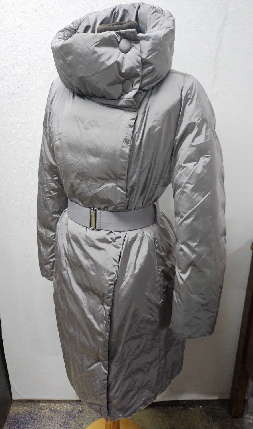 add  애드  넥 워머 벨트 다운 패딩 코트 실버 usa 4 상품이미지1