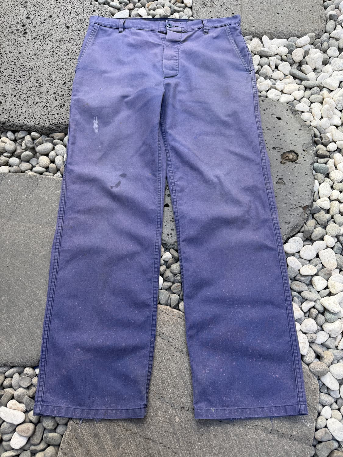 1990s DISTRESSED FADED PURPLE 프렌치워크팬츠 상품이미지1