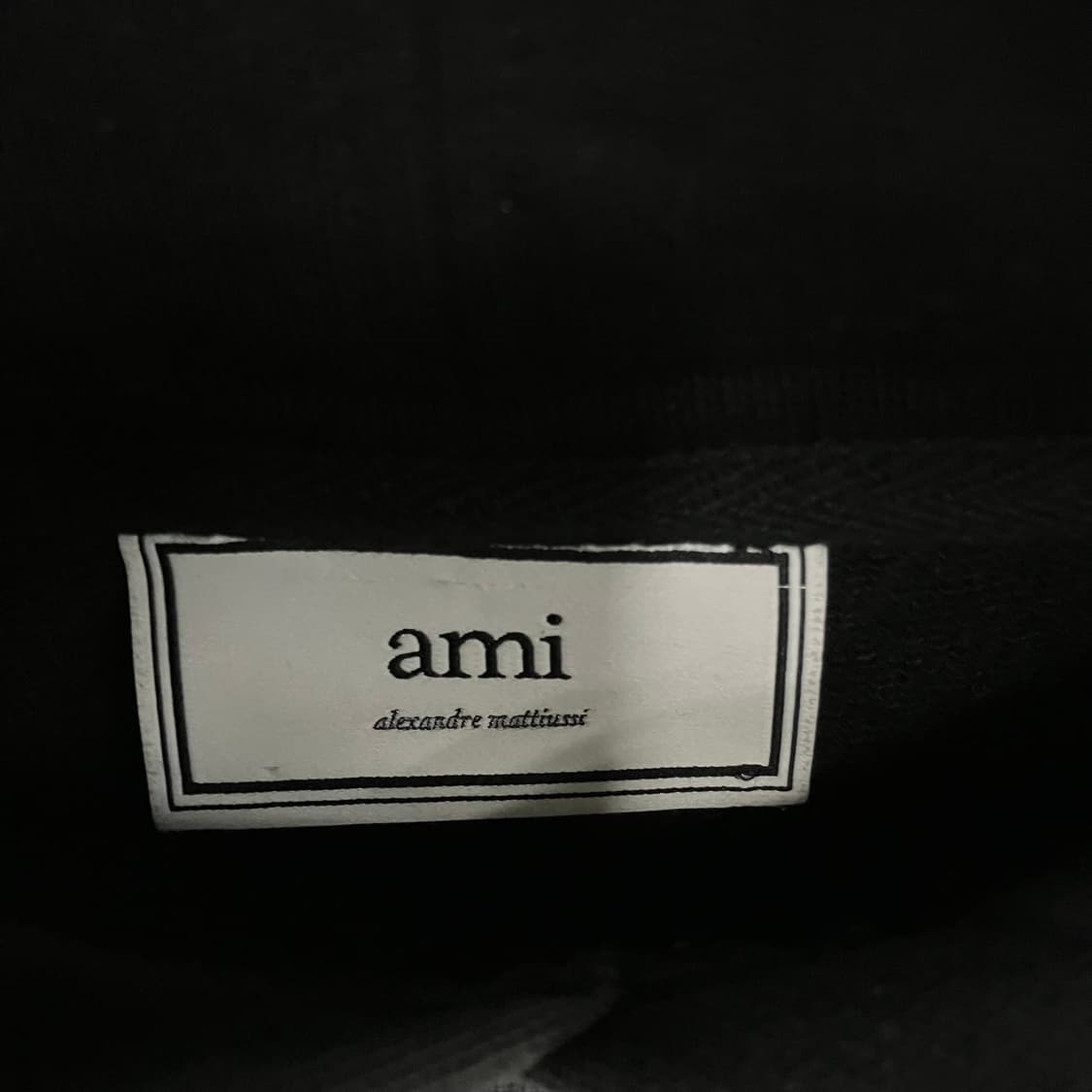 아미 컬러 로고 블랙 후드티 L 상품이미지3