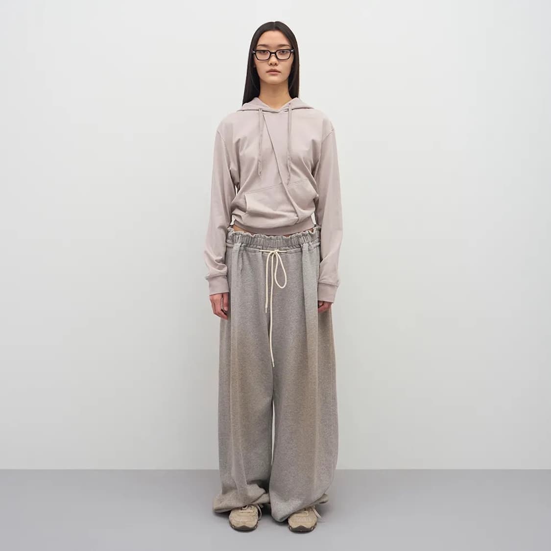 LCDC 스프레이 워시드 플리츠 디테일 트라우저 상품이미지1