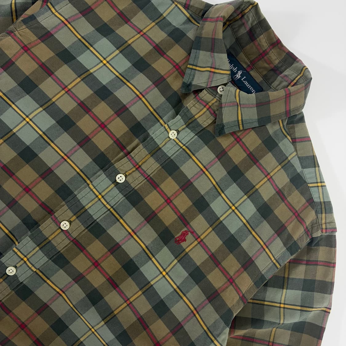 Polo  폴로 랄프로렌 자수 코튼 체크 셔츠 상품이미지3