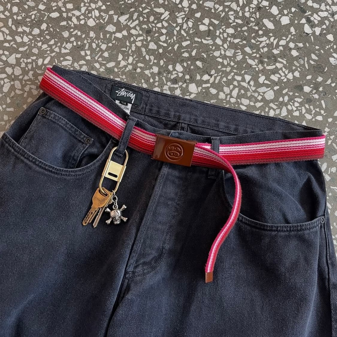 90-00s 올드 스투시 old stusdy 스타 로고 웹 벨트 상품이미지6