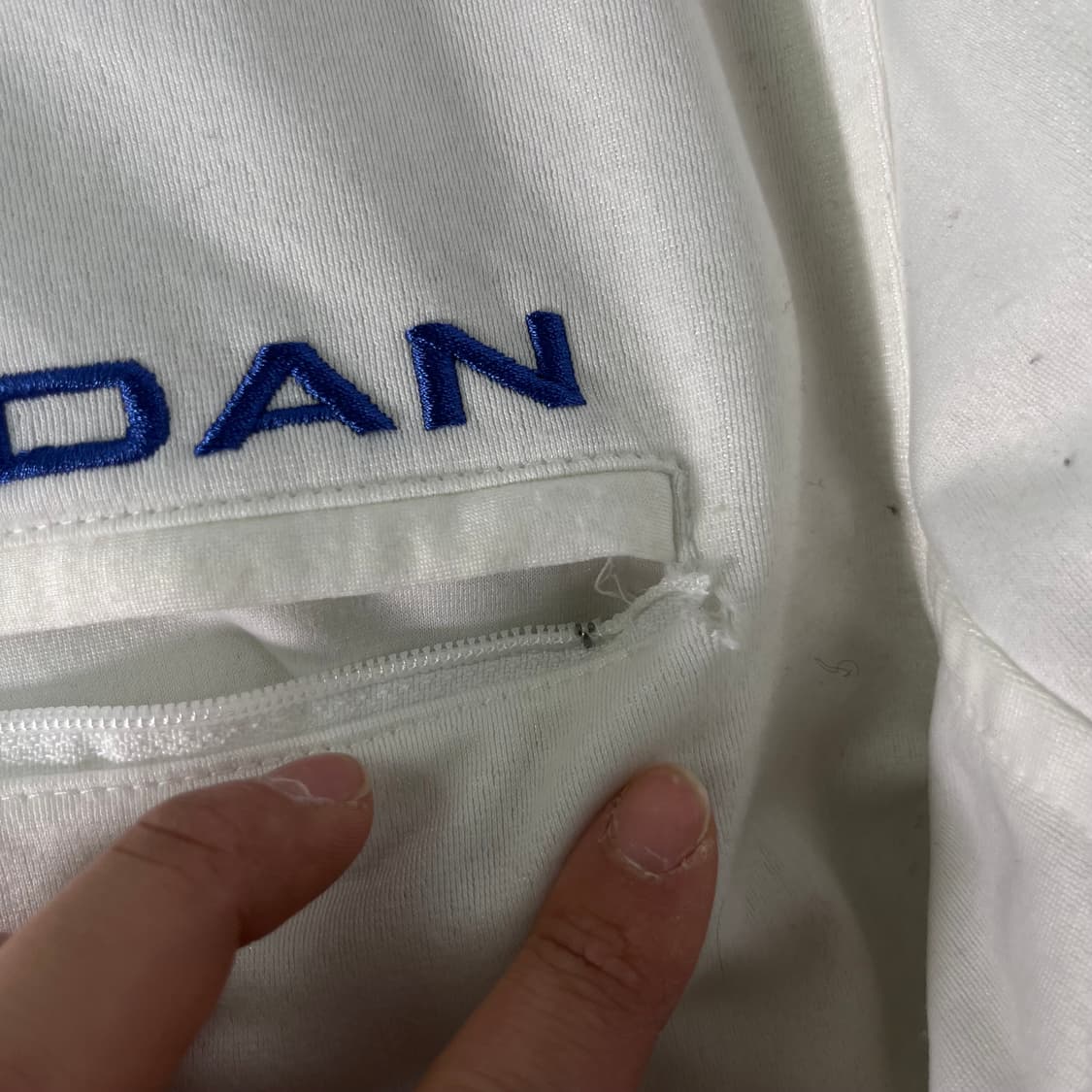 105 나이키 조던 흰파 코튼 트랙탑 져지  상품이미지3