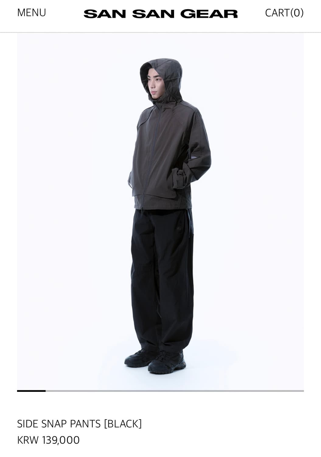 산산기어 사이드 스냅 팬츠 상품이미지2