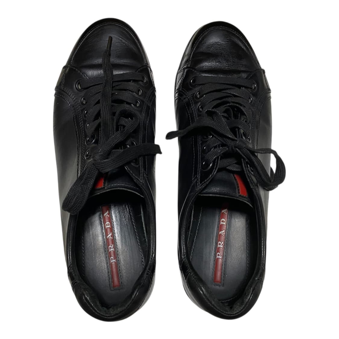 [275] 프라다 스포츠 아카이브 블랙 레더 스니커즈 상품이미지3