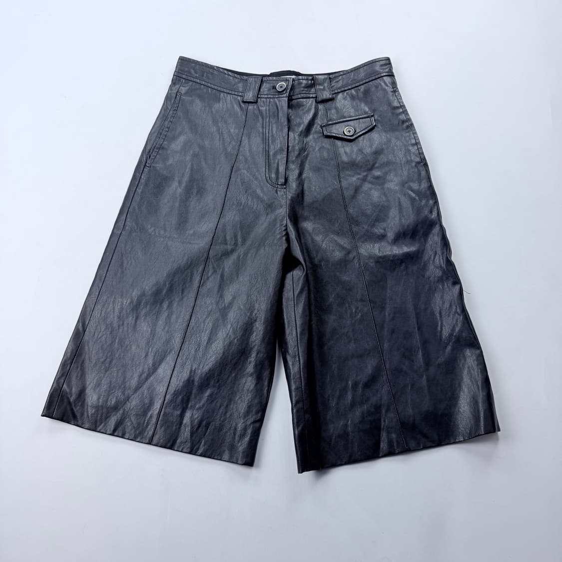 Kijin 기준 레더 버뮤다 팬츠 상품이미지2
