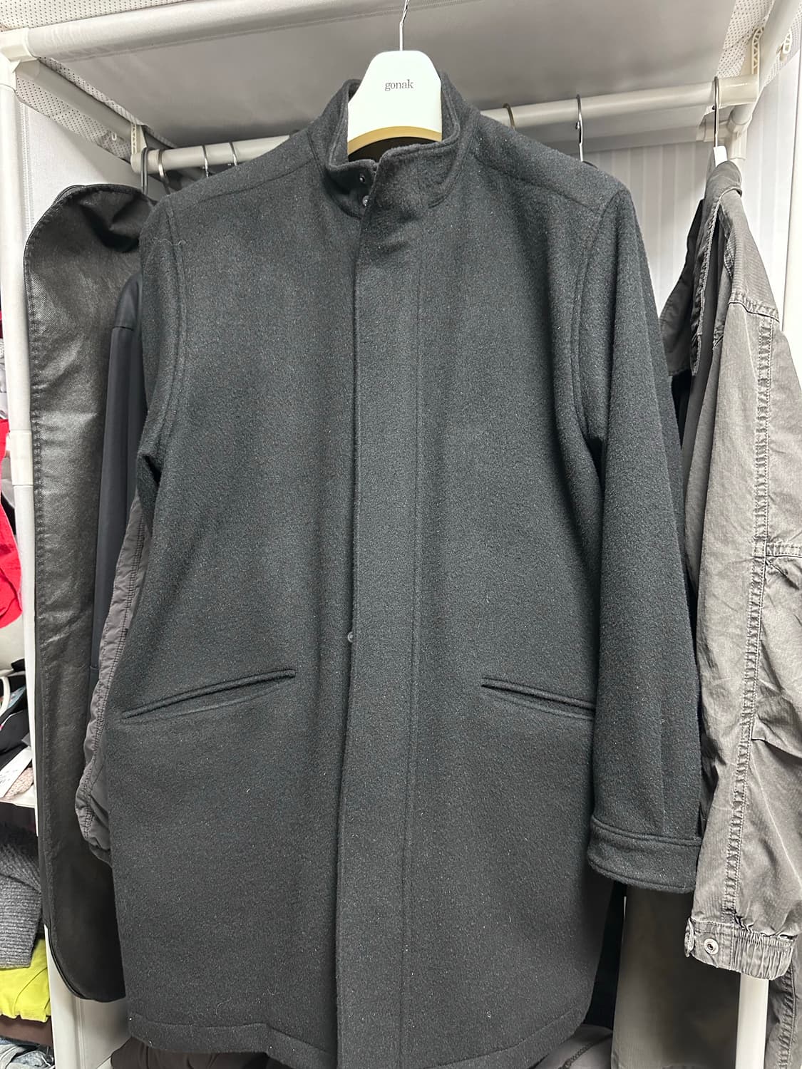 고낙 울 앙고라 모즈파카 블랙 1 상품이미지2